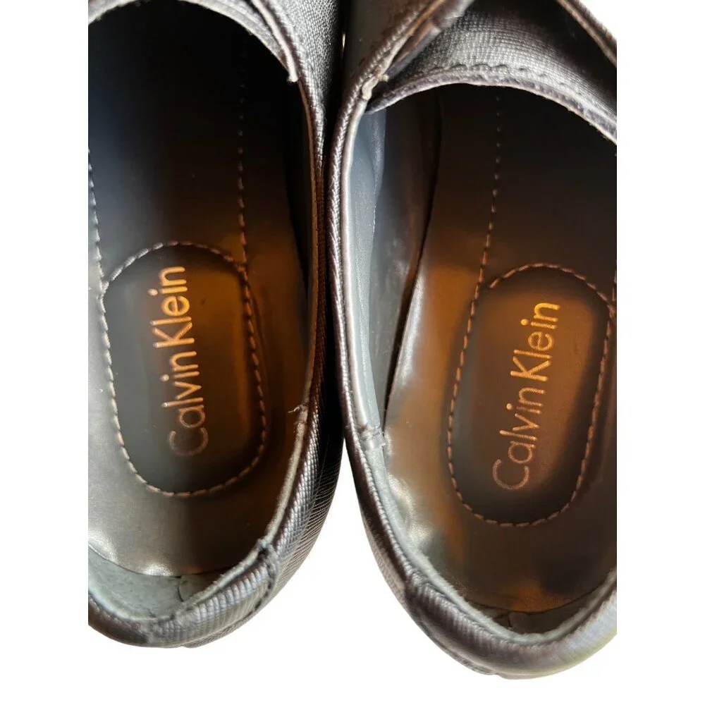 Calvin Klein Gordon Men's Size 9.5 Shoes Oxford Black Lace Up Dress Career